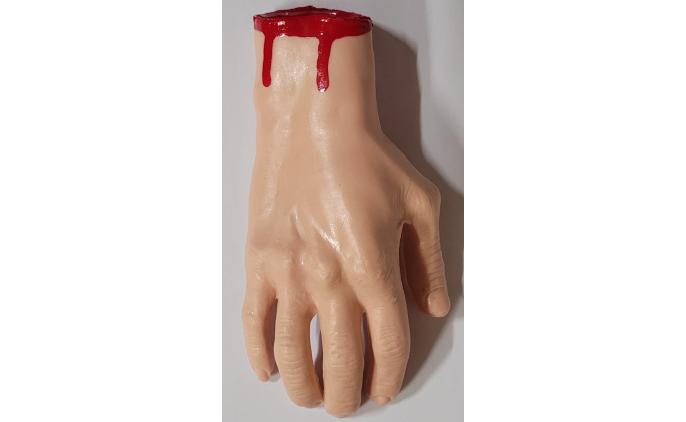 Blutige Hand zum Aufstecken ca.30 cm